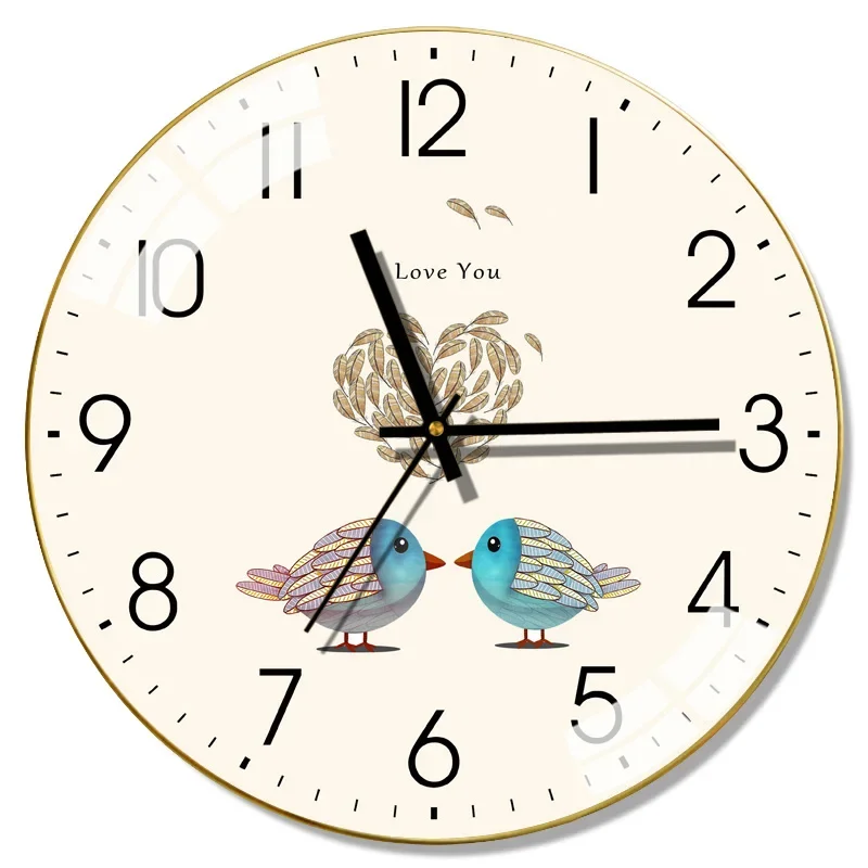 Glass Wall Clock Kitchen Wall Watches Silent Clocks Style 1  