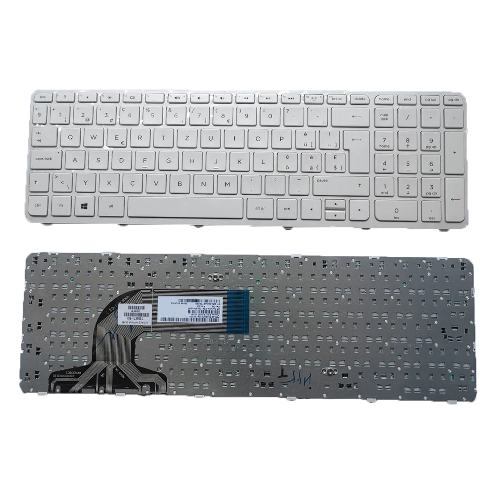 

Новая белая клавиатура Schweiz для HP Pavillion15-N 15-E 15-H 15-S TPN-Q130 Q132 Q121 Q118 C117