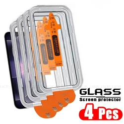 Premium Tempered Glass Screen Protector - Dust - Free, 9H Hardness, Full Coverage (4 Front Glass)