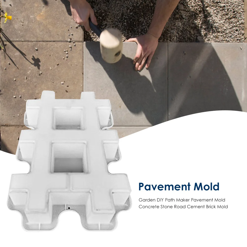 Garden Path Maker Cement Brick Paving Mold Courtyard Road Concrete Pavement Tool concrete molds garden path molds