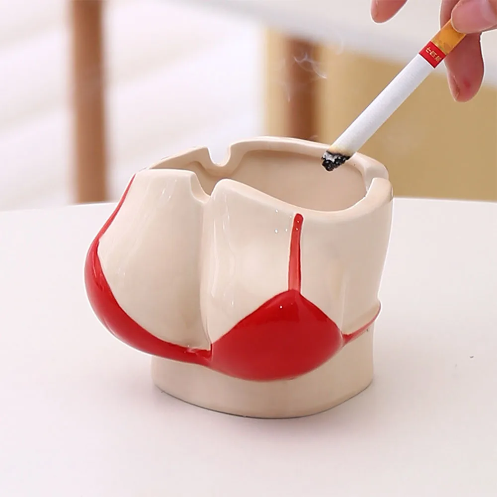 A ceramic ashtray Creative personality fashion beauty send boyfriend gift living room home office