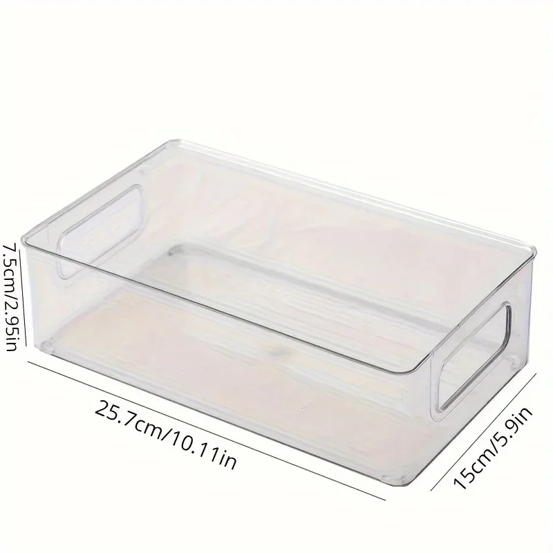 Acrylic Desktop Storage Box Is Easy To Install, Transparent Organizing Box Can Be Stacked with Shelves for Office Desk Supplies 5