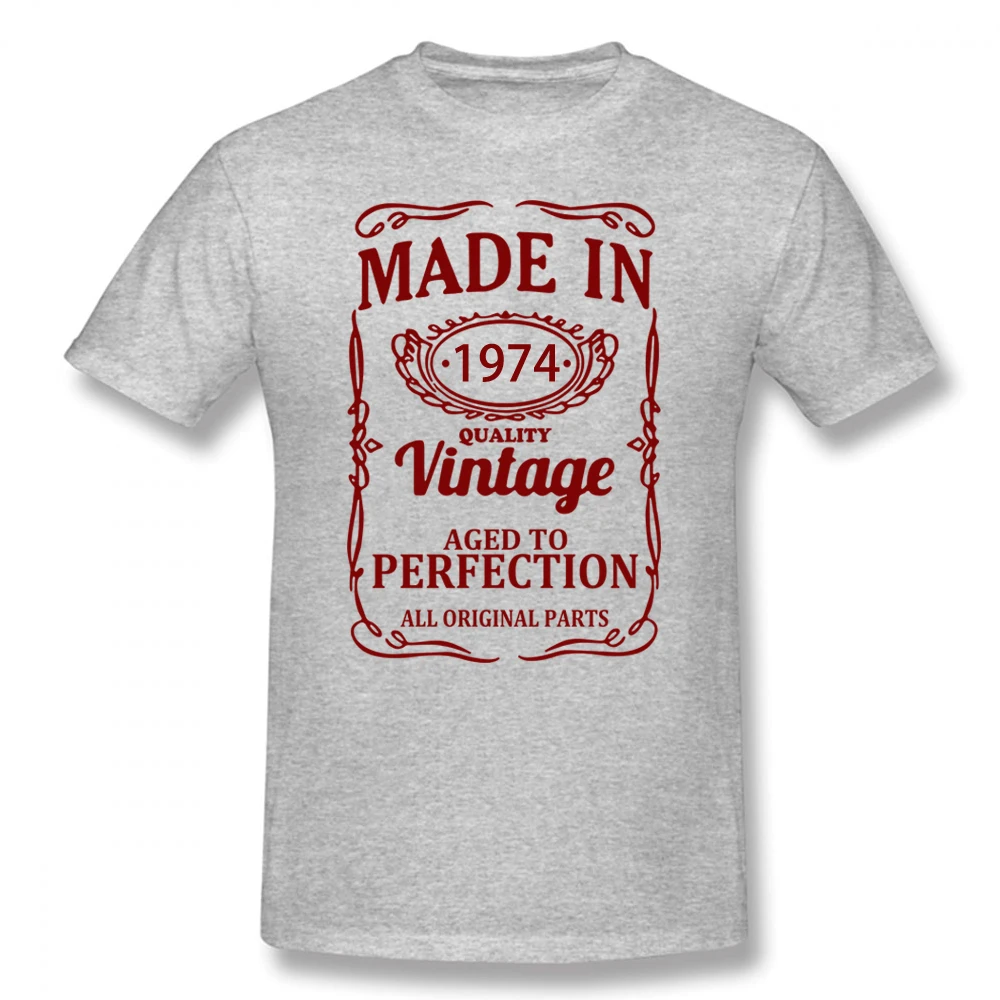 

Funny Made In 1974 Birthday Present Gift Idea T Shirt Graphic Cotton Streetwear Short Sleeve Legend Since 1974 T-shirt
