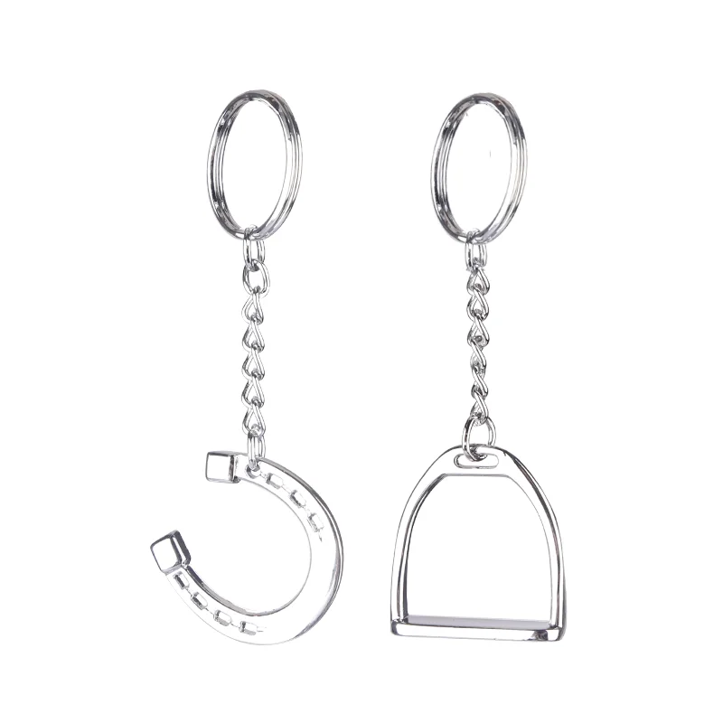 saddlery key keychain hook clasp Equestrian accessories gag bit stirrup decoration 8901008 4