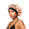 New Satin Hair Caps for Sleeping Women Bath Wide-brimmed Headwear Cover Hat Curly Hair Styling Accessories Hair Cap for Sleeping 6