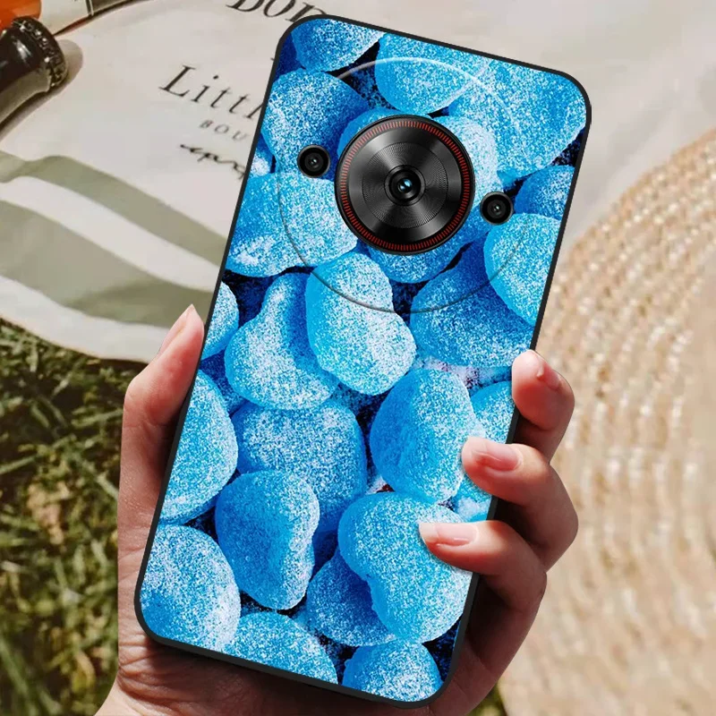 Cool Painted Silicone TPU Soft Phone Case with Black Protective Shell Design