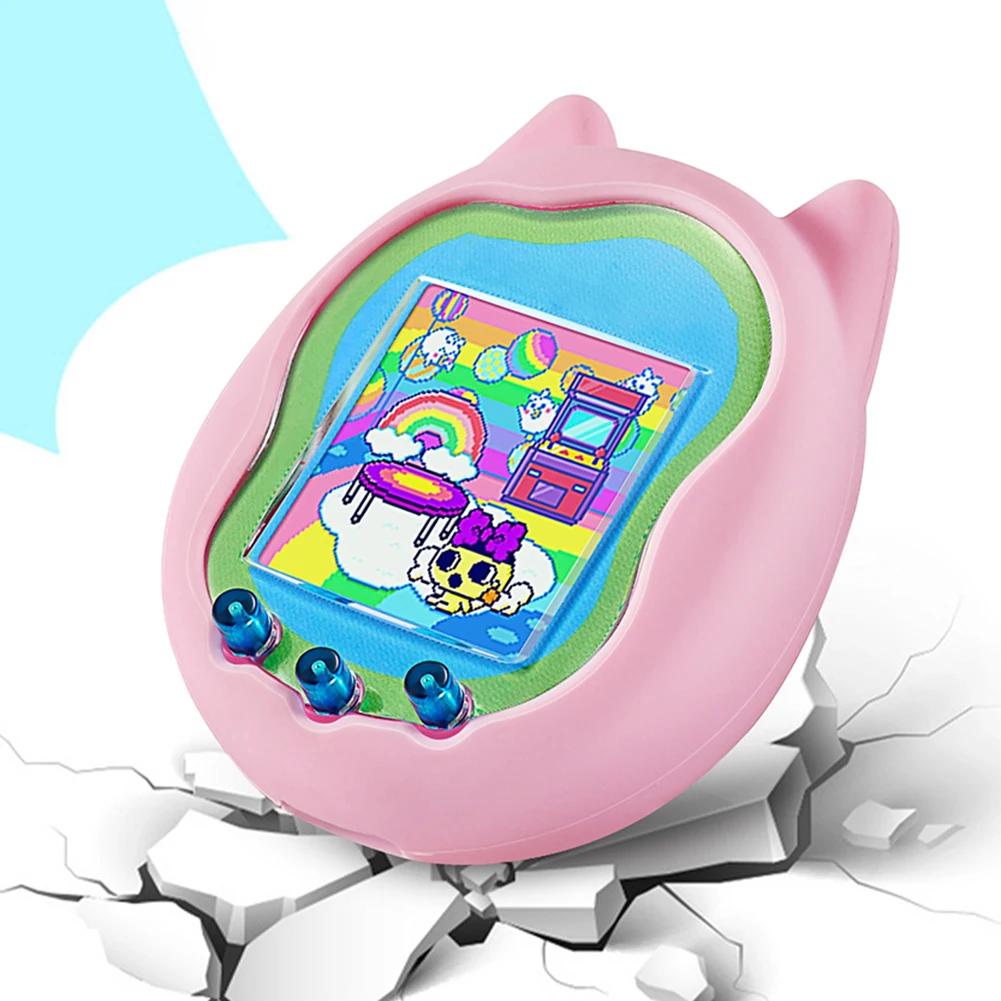 Cute Silicone Case for Virtual Interactive Pet Game Machine Screen Protector for Tamagotchi Uni Cartoon Protective Cover
