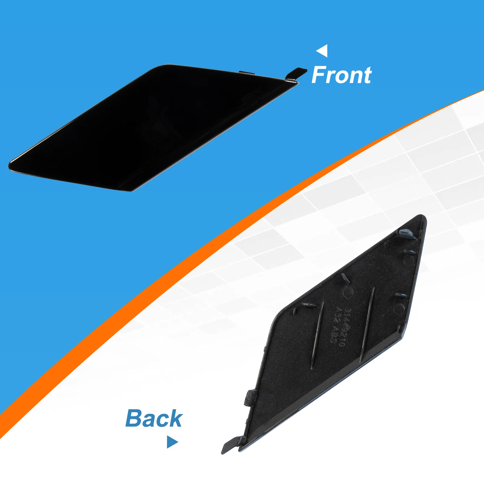 Car Rear Bumper Hook Cover Rear Bumper Tow Hook Cover Cap Towing Eye For VOLVO XC60 Accessories 31449210 398490342 Right Passenger Side