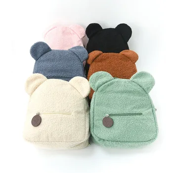 Cute Bear Plush Kids Backpack 1