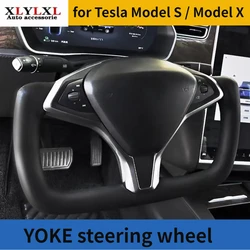 YOKE steering wheel for Tesla Model S Leather warming steering wheel for Tesla Model X