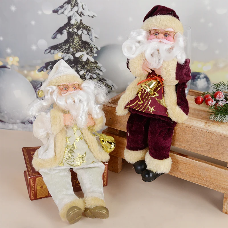Christmas Santa Claus Doll Xmas Tree Ornament Christmas Decorations for Home Party Gift New Year