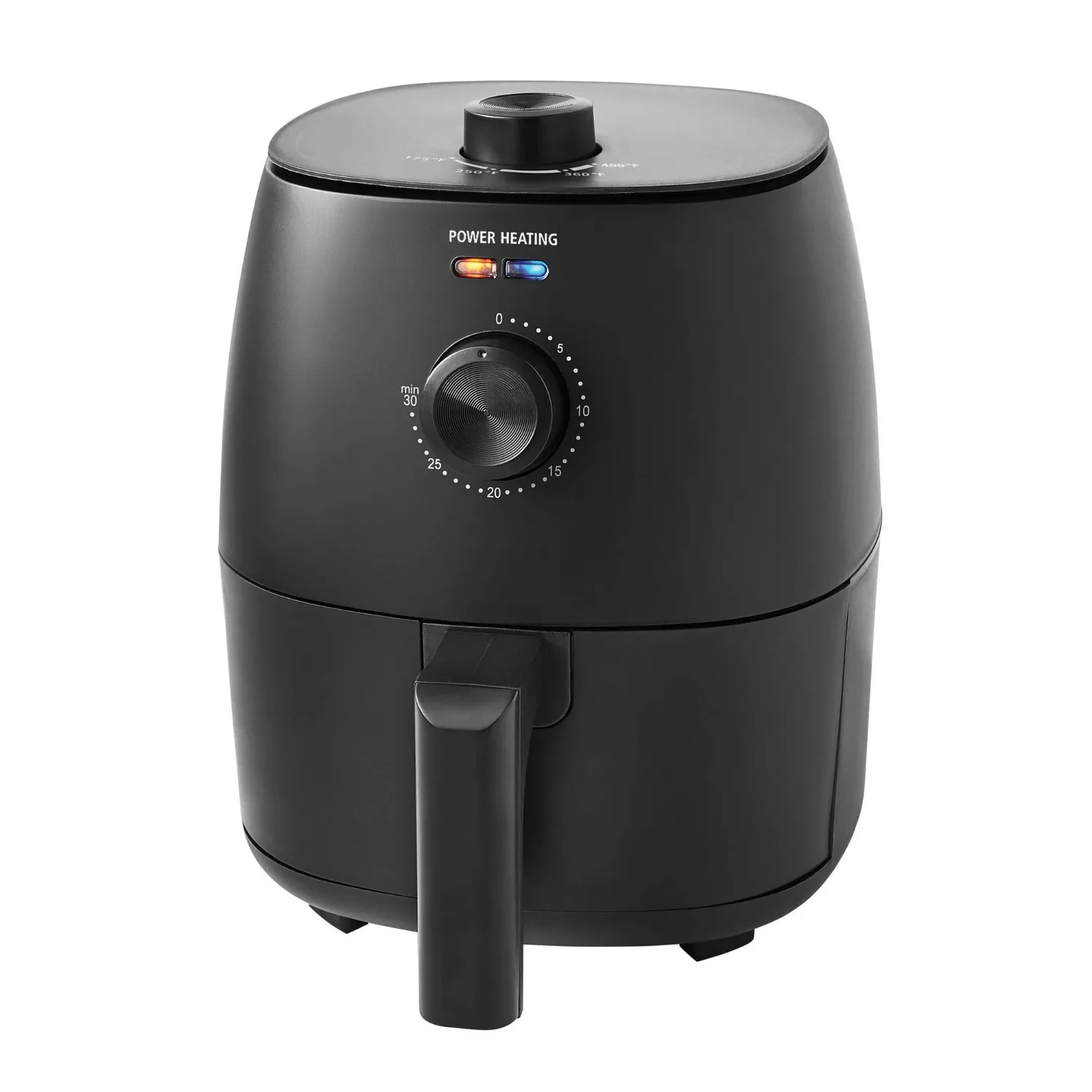 

2.2 Quart Compact Air Fryer Nonstick Dishwasher Safe 1150 Watt Black