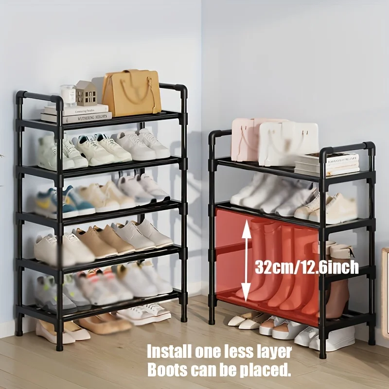 Multi-Tier Stackable Metal Shoe Rack 4