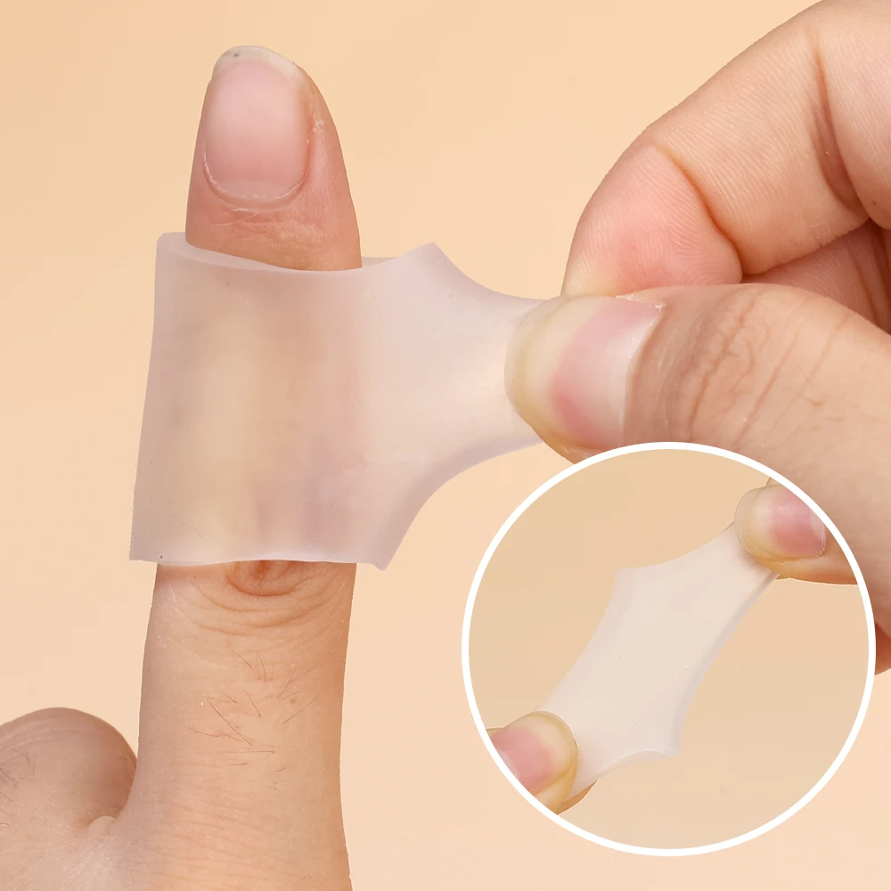 Silicone Gel Foot Finger Protector Cover Cushion Tubes Sleeves Anti-Friction Blisters Prevention 2pcs toe protectors