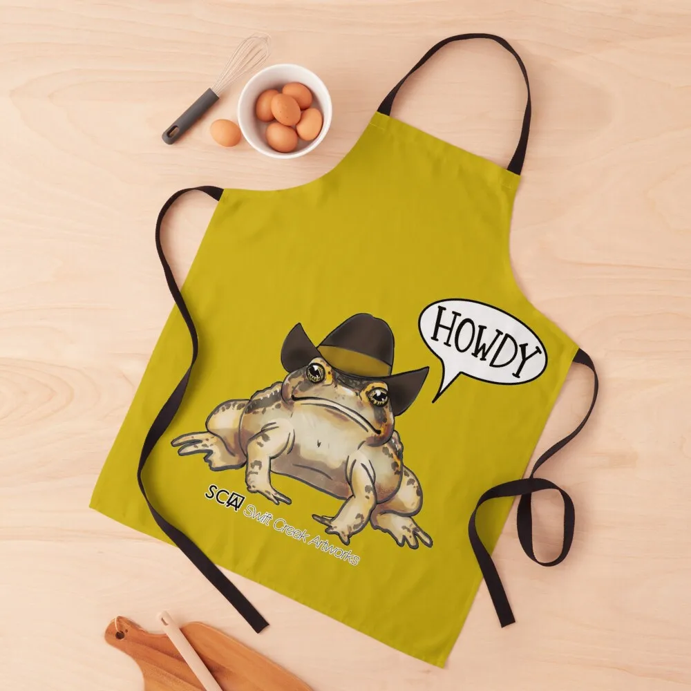 

Wyoming Howdy Toad Apron For Hairdresser Things For The Kitchen Manicurists Apron
