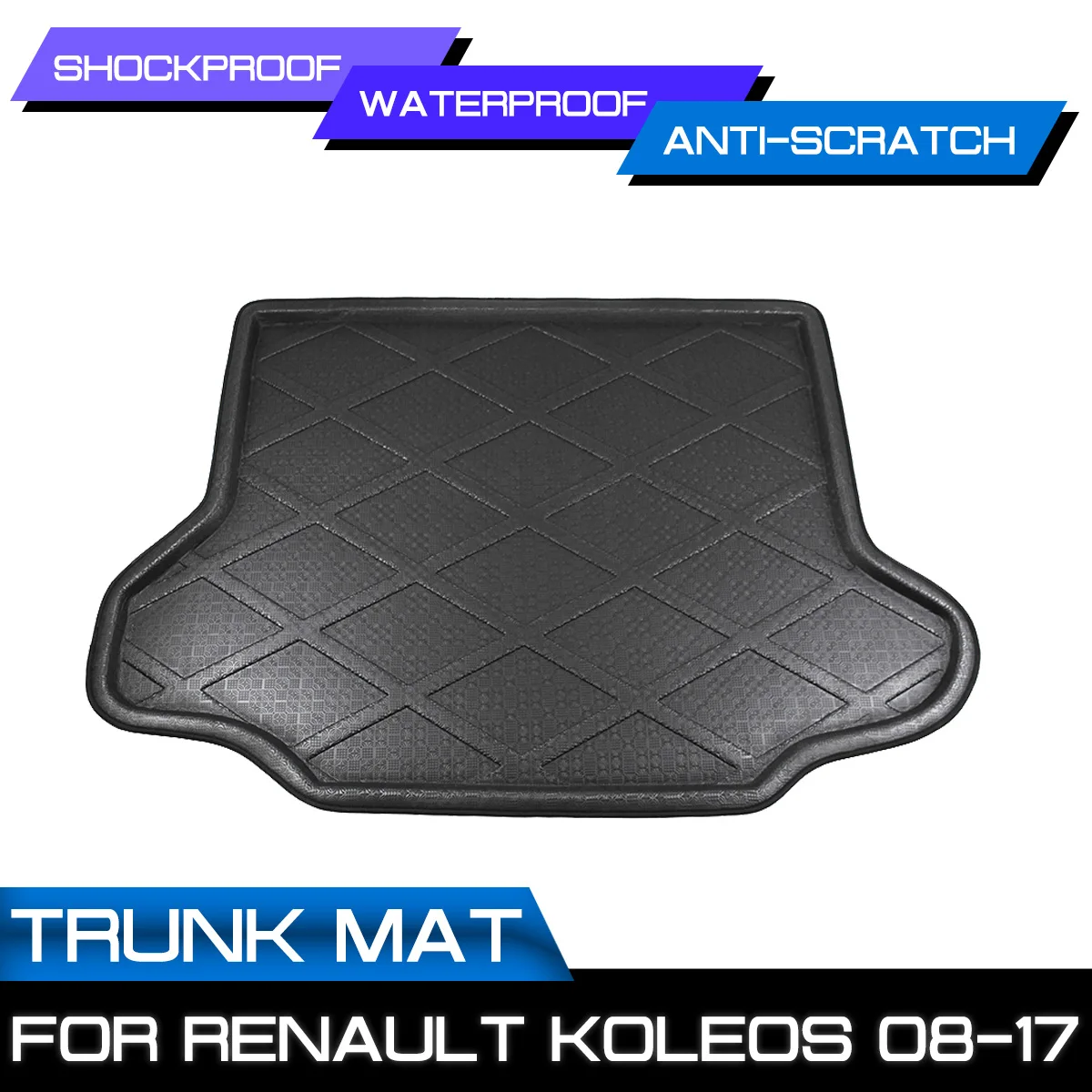 

Car Rear Trunk Boot Mat Waterproof Floor Mats Carpet Anti Mud Tray Cargo Liner For Renault Koleos 2008 2009 2010 2011-2017