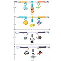Arc de poussette pour bébé, jouet, cloche de jeu amusante pour nouveau-nés, activité sensorielle réglable pour videurs et siège de sécurité de voiture, jouets suspendus pour lit 5