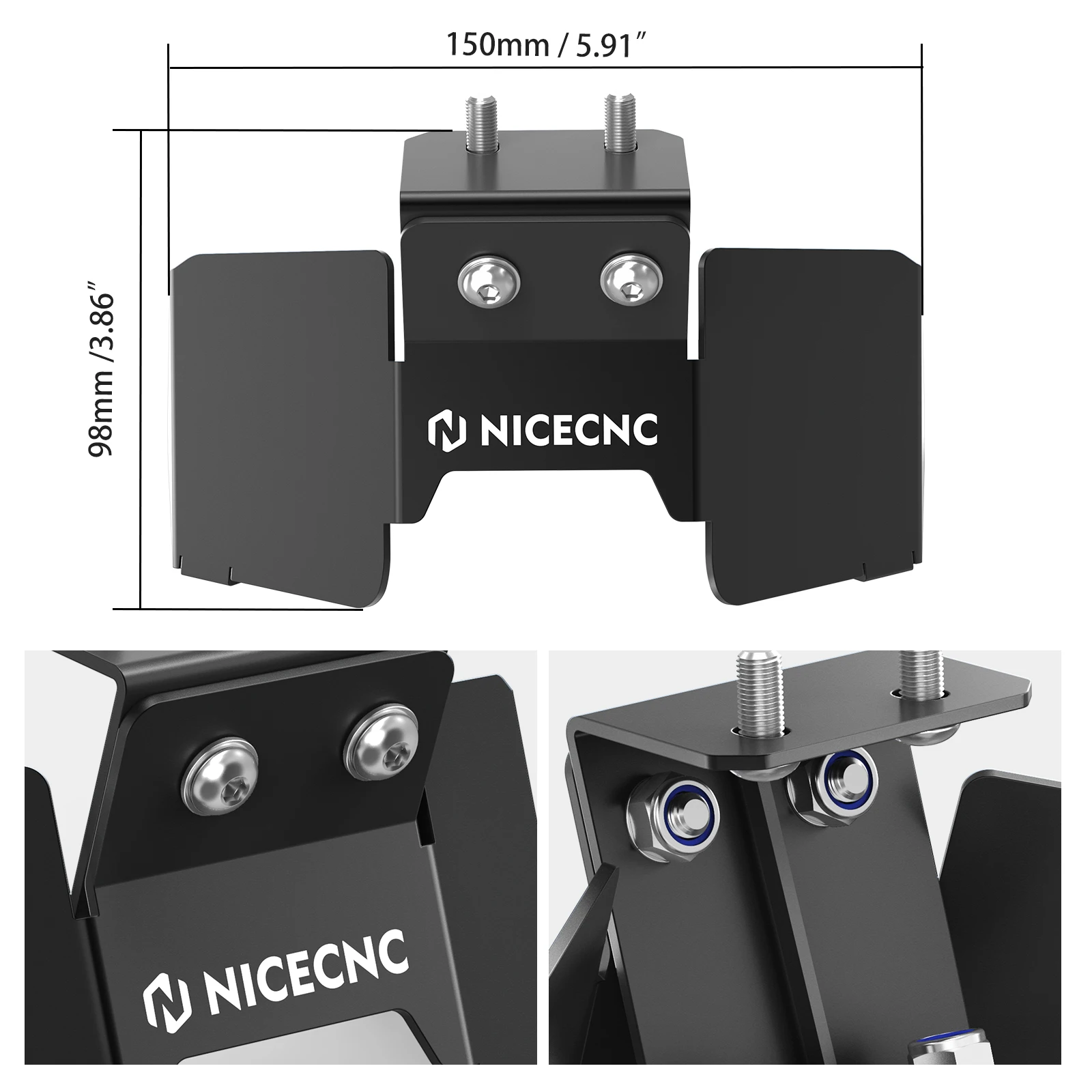 NICECNC 53MM Rise Batterieschloss aus Aluminium für Surron Light Bee X Elektro-Dirtbike, passend für Segway X160 X260 2024 2025 – Detail 2