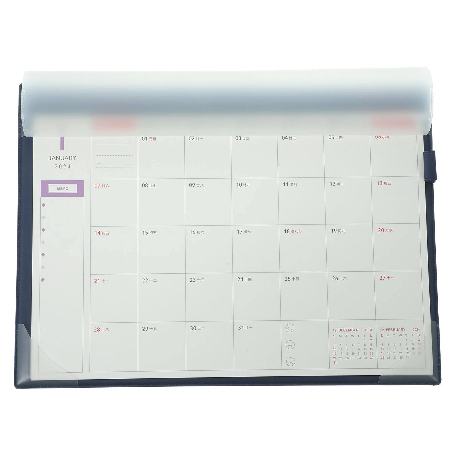Household Wall Calendar Mousepad Hanging Clear Printed Monthly Delicate Paper Daily Office Supplies