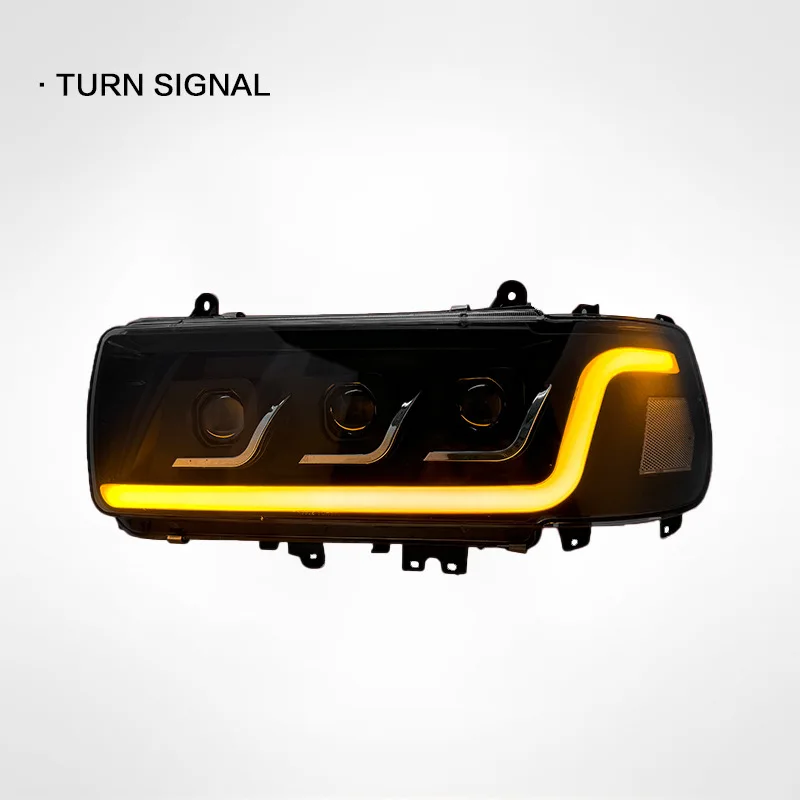 YLC Suitable for 90-02 Land Cruiser LC80 Headlight Assembly Modified LED Day Running Light Turn signalcustom
