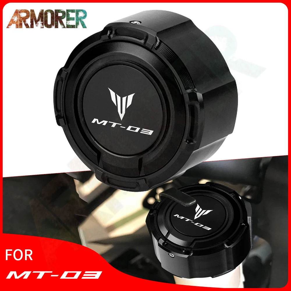 

For YAMAHA MT03 MT-03 MT 03 2016-2018 2019 2020 2021 Motorcycle Accessories Rear Brake Fluid Cap Master Cylinder Reservoir Cover