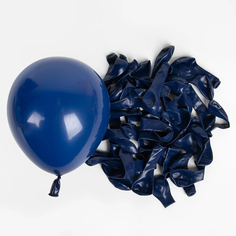 Chrom Gold Marineblau Luftballons Girlande 5/10/18 Zoll Metallic Gold Royal Night Blue Ballonbogen für Geburtstag Hochzeit Party Dekor – Detail 3