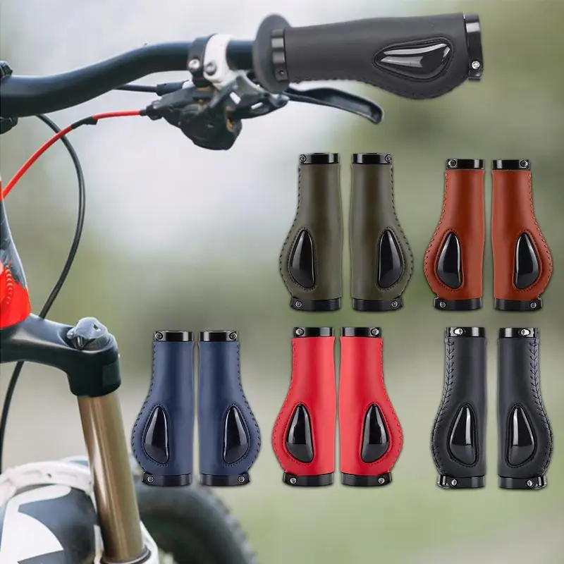 Bike Handle Grips Ergonomic Bicycle Hand Grips Liquid Silicone Scooters