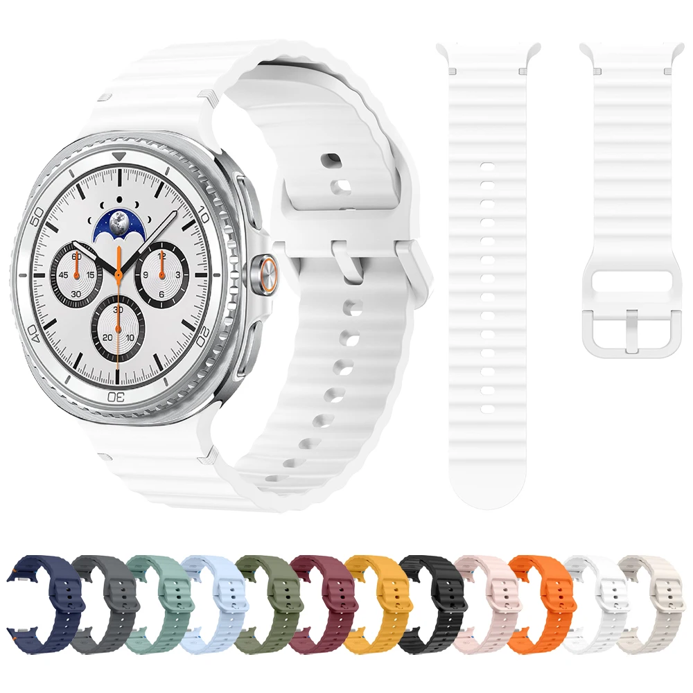 Sport Silikonarmband für Samsung Galaxy Watch 8 Classic 46 mm / Watch8 44 mm 40 mm Ersatzband Armband Armband Zubehör