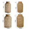 Handmade Straw Woven Flower Vase Anti-broken Japanese Style Glass Vase Plant Pot Table Decoration Scene Layout Prop 6