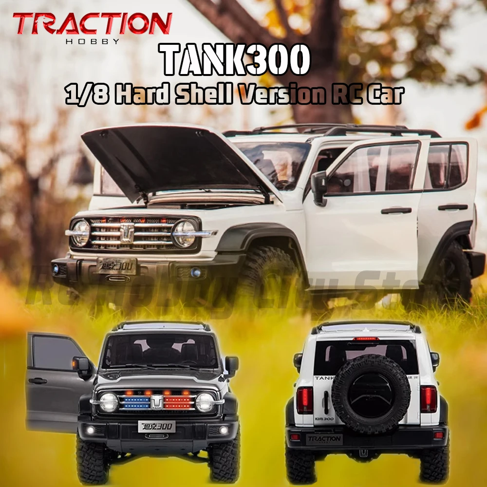TRACTION HOBBY KM 1:8 TANK300 Simulação Hard Shell Versão 2.4GHz