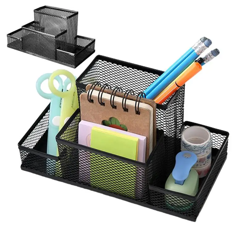 

Pen Containers For Desk Creative Iron Storage Containers For Desktop Desk Accessories Storage Containers For Pen Pencil Marker
