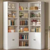 Corner Bookshelf and Bookcase with 2 Storage Cabinets and 7 Tier Adjustable Shelves, 71" Height Storage Shelves Corner Combinat 1