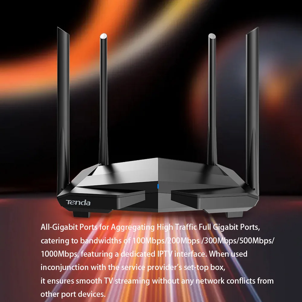 Tenda Router AC10 Gigabit Version 5GHz WiFi 1167Mbps WiFi