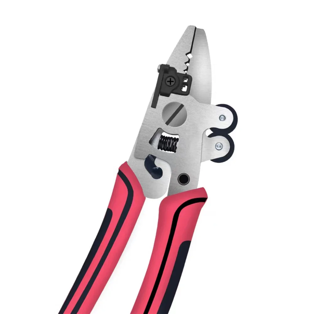 Free shipping FCST fiber optic stripper pliers with 3 ports, 8-in-1 Miler pliers for fusing FTTH tools