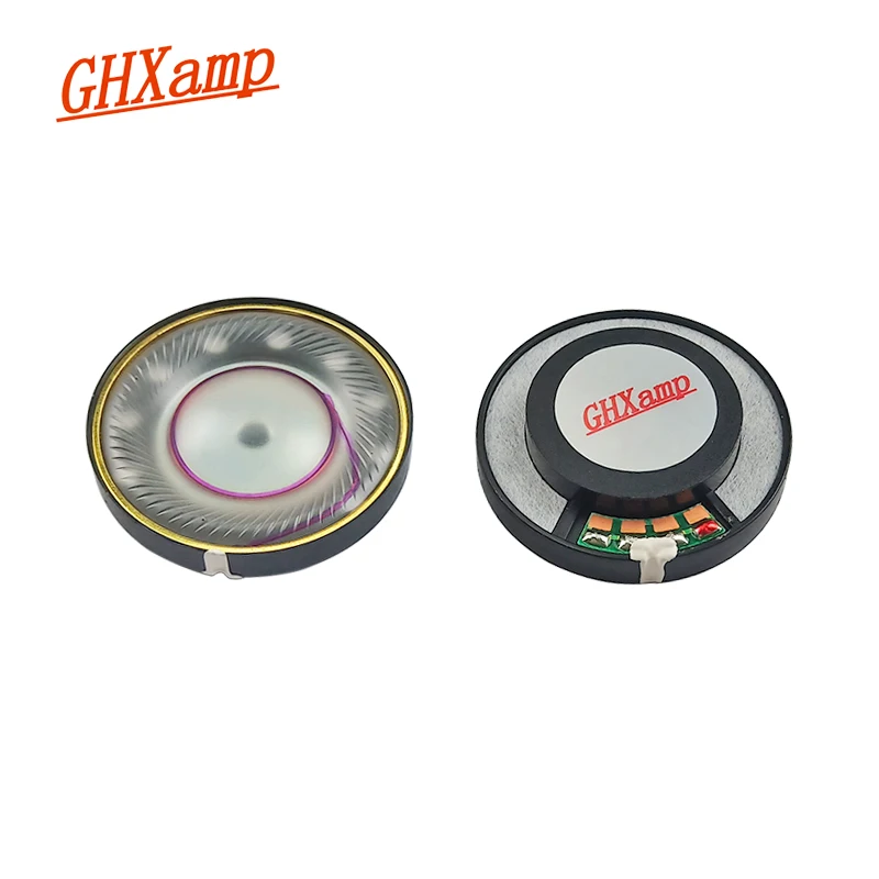 GHXAMP 40mm 헤드셋 스피커 32ohm HIFI 헤드폰 유닛 풀 레인지 베이스 복합 다이어프램 헤드셋 드라이버 2개