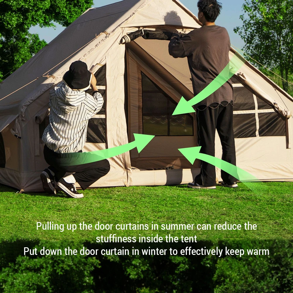 Outdoor Waterproof Inflatable Tent Portable Easy Setup Camping Tent with Canopy for 4-8 People Tents Outdoor Camping 13 Outdoor Waterproof Inflatable Tent Portable Easy Setup Camping Tent with Canopy for 4-8 People Tents Outdoor Camping 7