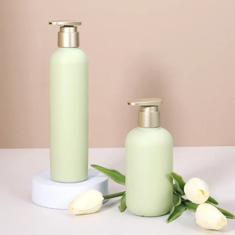 

Avocado Green Plastic Shampoo Shower Gel Foaming Soap Dispensers Refillable Bottles Flip Cover/Pump Lotion Bottles 200ML-500ML