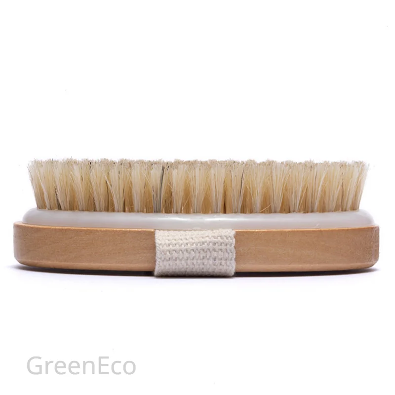 1 Pc Wet Dry Skin Body Natural Bristle Brush Soft SPA Brush Bath Massager