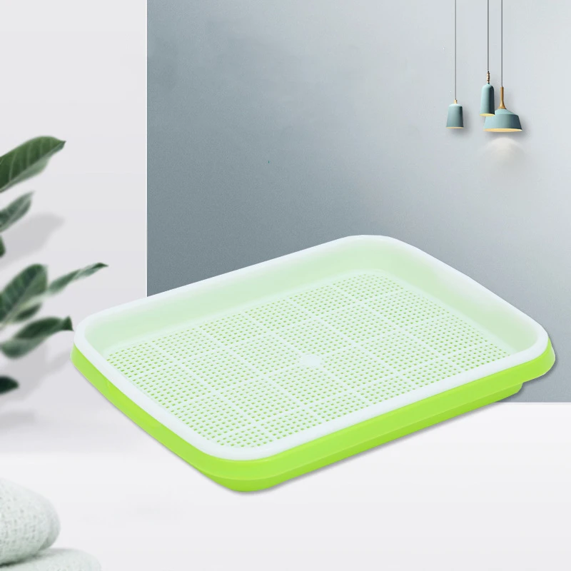 Seed Germination Sprouter Tray Soil-Free Big Capacity Microgreens Hydroponic Tray For Sprouts Wheatgrass Pots Seedling Planting 