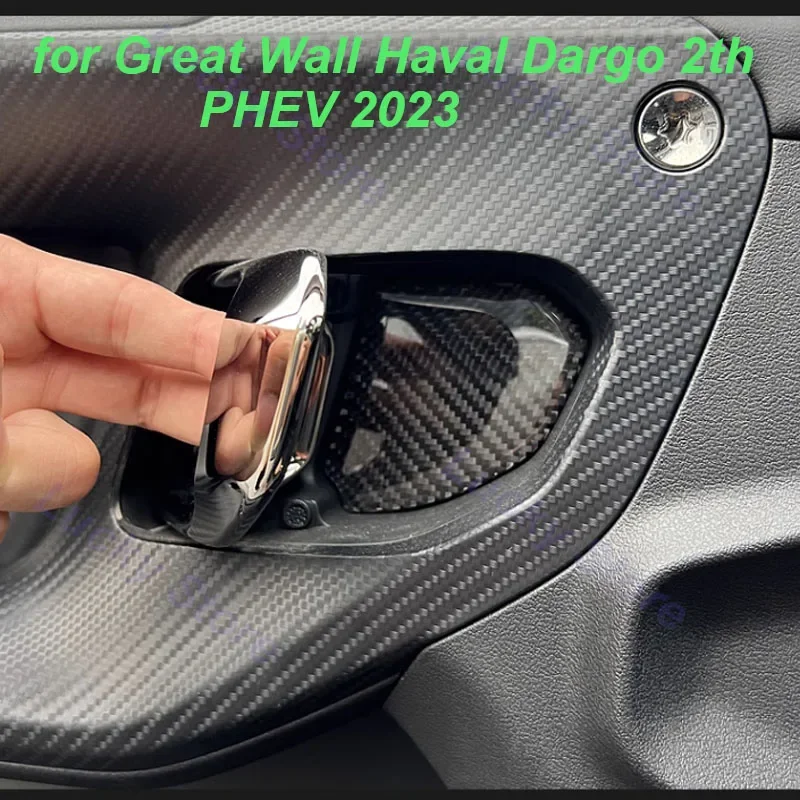 

for Great Wall Haval Dargo 2th PHEV 2023 Car Door Inner Handle Door Bowl Anti-scratch Protective stickers Cover Accessories