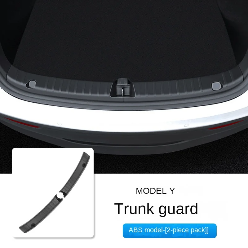 

Trunk Sill Plate Cover TPE Rubber Protector for Tesla Model Y Threshold Bumper Guards Anti-dirty Pad Prevent Scratching