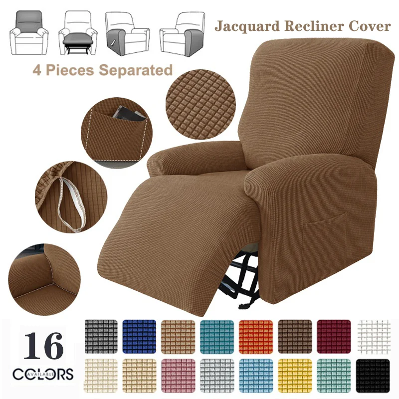 Jacquard Recliner Sofa Cover Elastic Sofa Protector Lazy Relax Armchair Covers Couch Cover Stretch Slipcovers For Home Decor