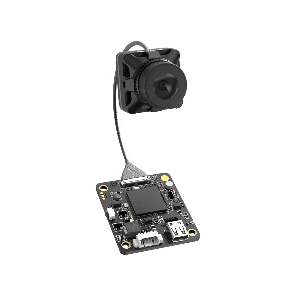 Vue avant de la Caméra RunCam Split-H HDMI 1080P 60Hz avec son objectif et son boîtier compact.