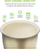 Rice Cooker 2.5 Cups Uncooked, Healthy Ceramic Coating Portable Rice Cooker, 1.2L Travel Rice Cooker Small for 1-3 People, 4