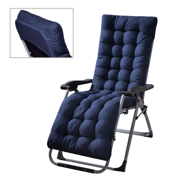Coussins de Chaise longue en Fiber de Polyester, coussins de Chaise longue de Patio, coussin de Chaise longue d'intérieur et d'extérieur pour voyage et vacances 2