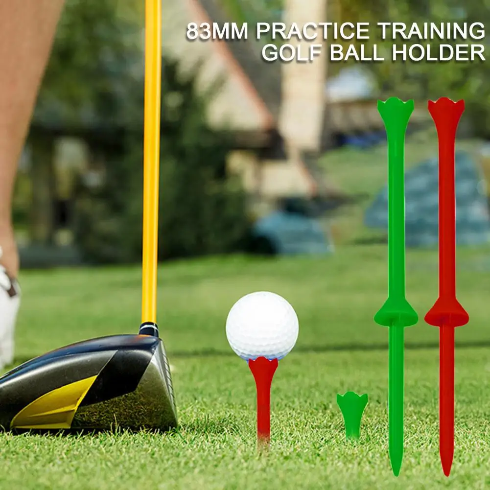 

30Pcs Plastic Golf Tee Four-head Design Keep Stable Reduce Friction Serving Pins 83mm Practice Training Golf Ball Holder Golf