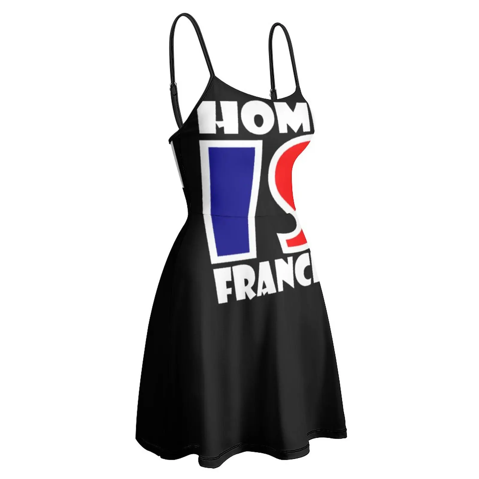

Пикантное женское платье, французское платье с флагом Франции 10, женское платье на бретельках, графические вечерние платья с юмором