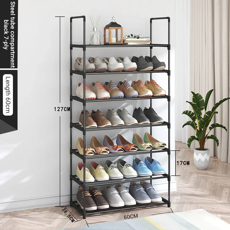 Shoe Rack Household Stainless Steel Detachable Shoe Rack for Dormitory
