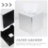 Square Tissue Box Holder Plastic Household Tissue Box Cover Rectangular Napkin Box Tissue Storage Box Paper Towel Holder Home 2