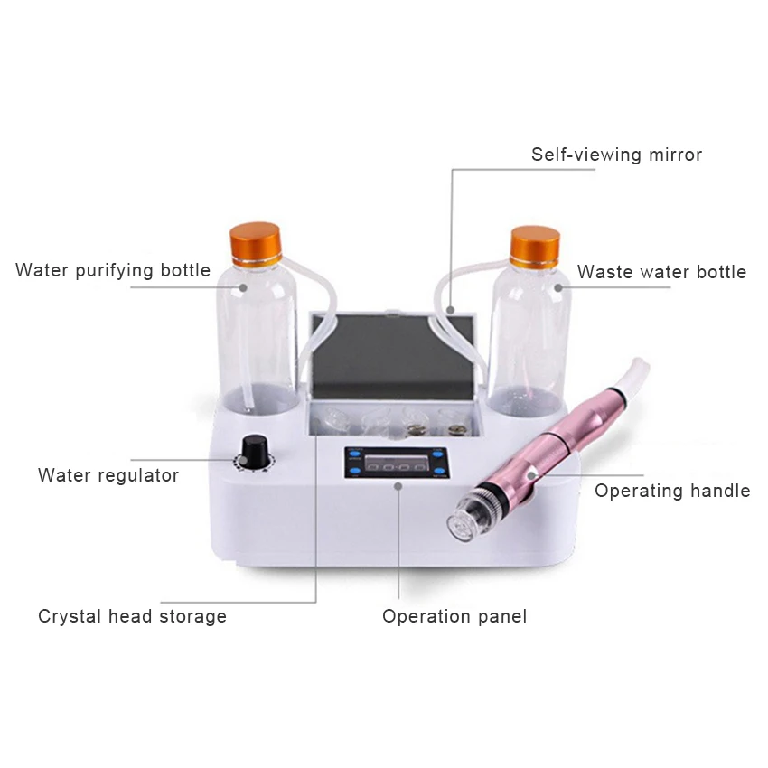Small Bubble Cleansing Machine Blackhead Removal Water Spray Hydro Jet Beauty Tool Face Pores Vacuum Suction Acne Cleaner 2